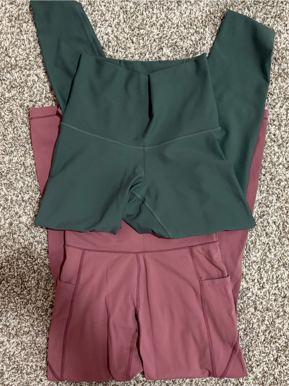 Forest Green and Mauve Women’s Leggings Bundle - Old Navy & Aeropostale